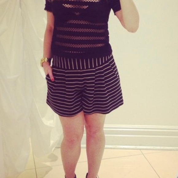 Nanette Lepore Striped Shorts - Picture 7 of 9